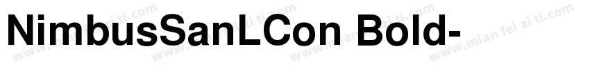 NimbusSanLCon Bold字体转换
